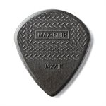 DUNLOP - 471P3C - NYLON MAX-GRIP JAZZ III GUITAR PICKS - CARBON FIBER BLACK (6-PACK)