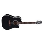 TAKAMINE - EF341SC - Guitare électro-acoustique Dreadnought avec étui - Noir brillant