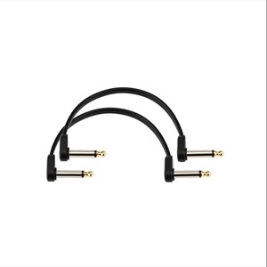 D'ADDARIO - PW-FPRR-204OS - Offset RIght Angle to RIght Angle Flat Patch Cable - 4'' (Twin-pack)