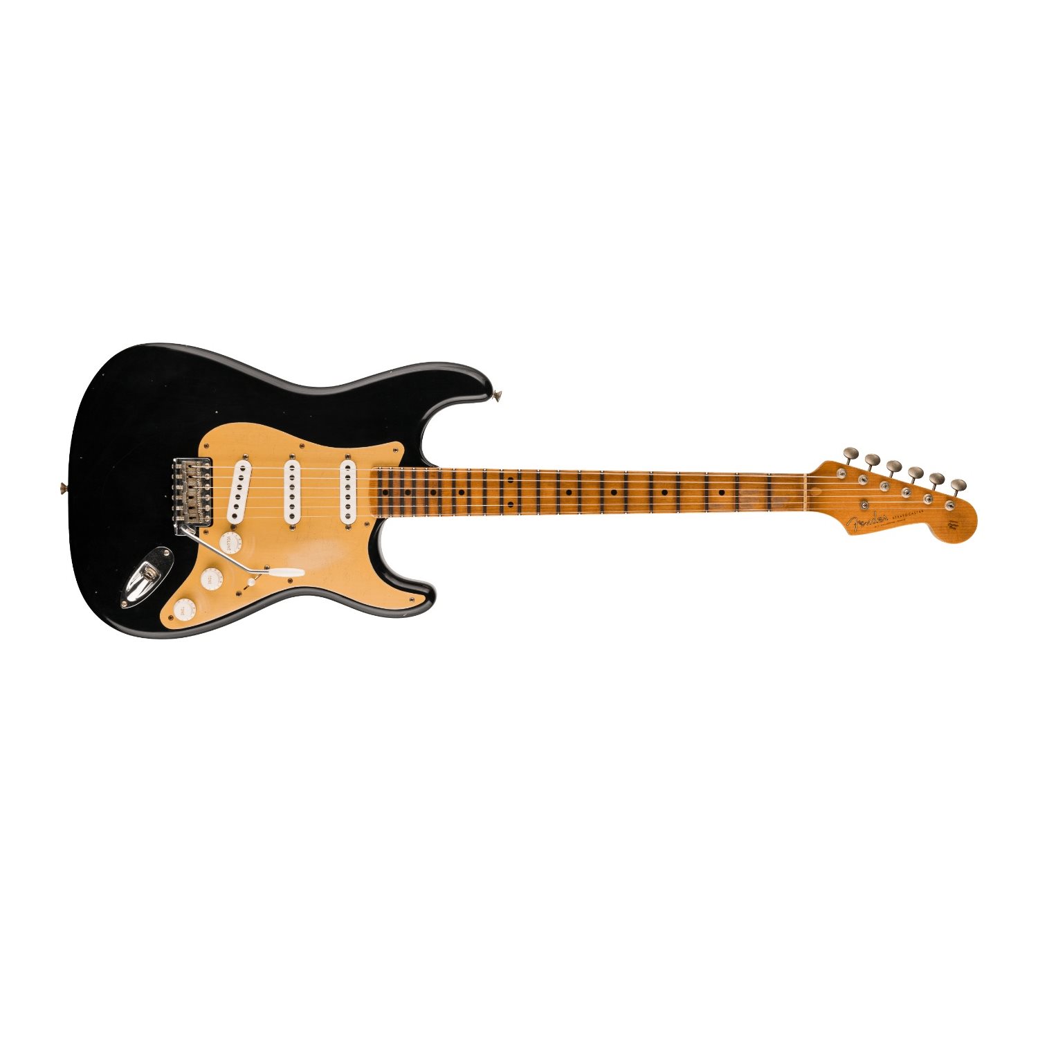 FENDER - Limited Edition 1954 Roasted Stratocaster® Journeyman Relic®, 1-Piece Roasted Quarterswan Maple Fingerboard - Aged Black