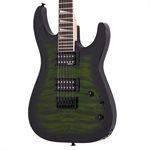 JACKSON - JS32Q - JS SERIES - DINKY ARCH TOP - Transparent Green Burst