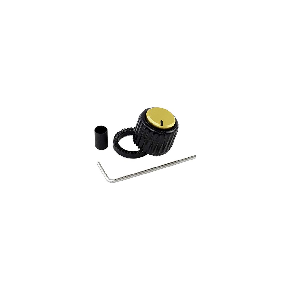 D'ADDARIO - LOKNOB - LARGE - PLASTIC - black / gold