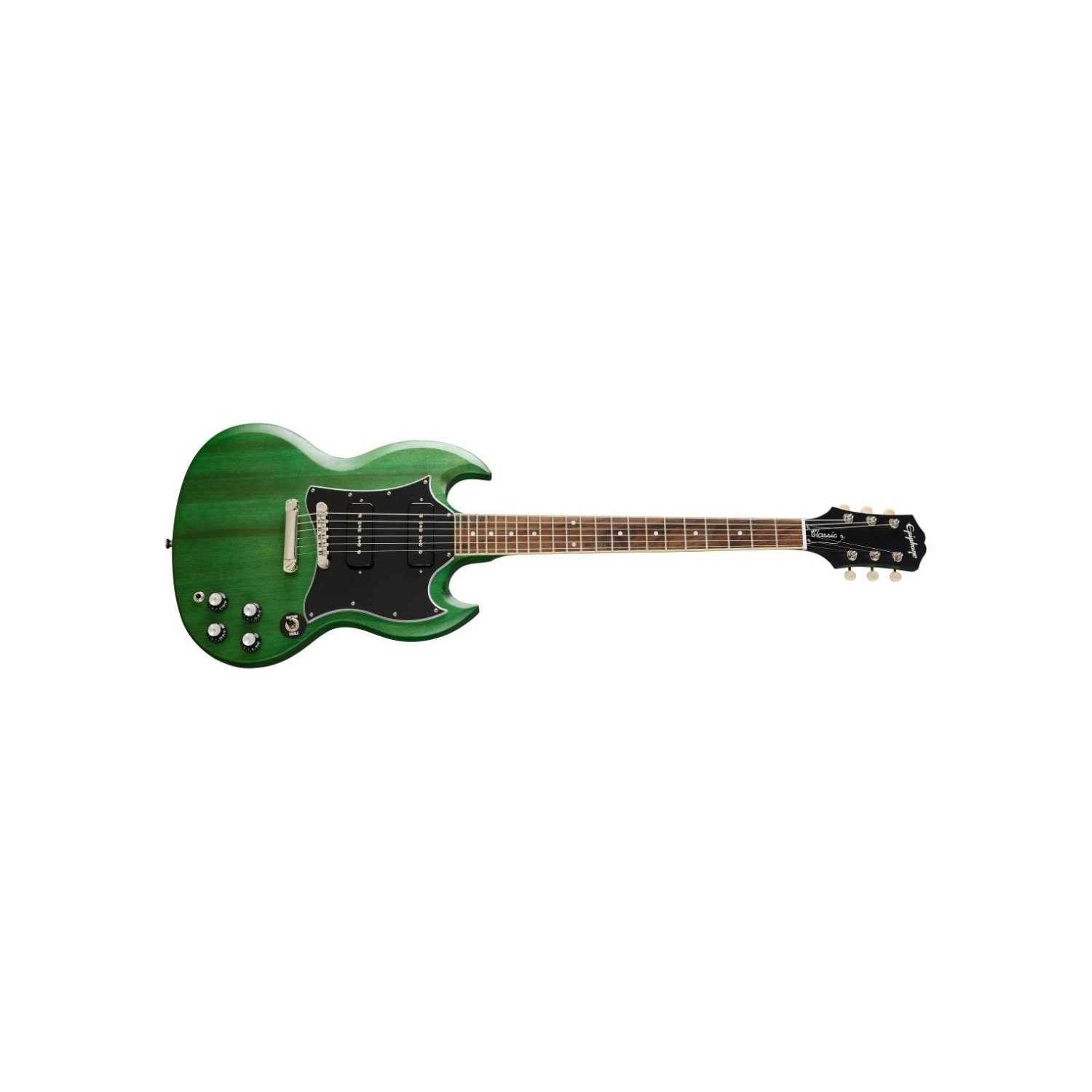 EPIPHONE - Guitare Électrique SG Classique P-90 - Worn Inverness Green