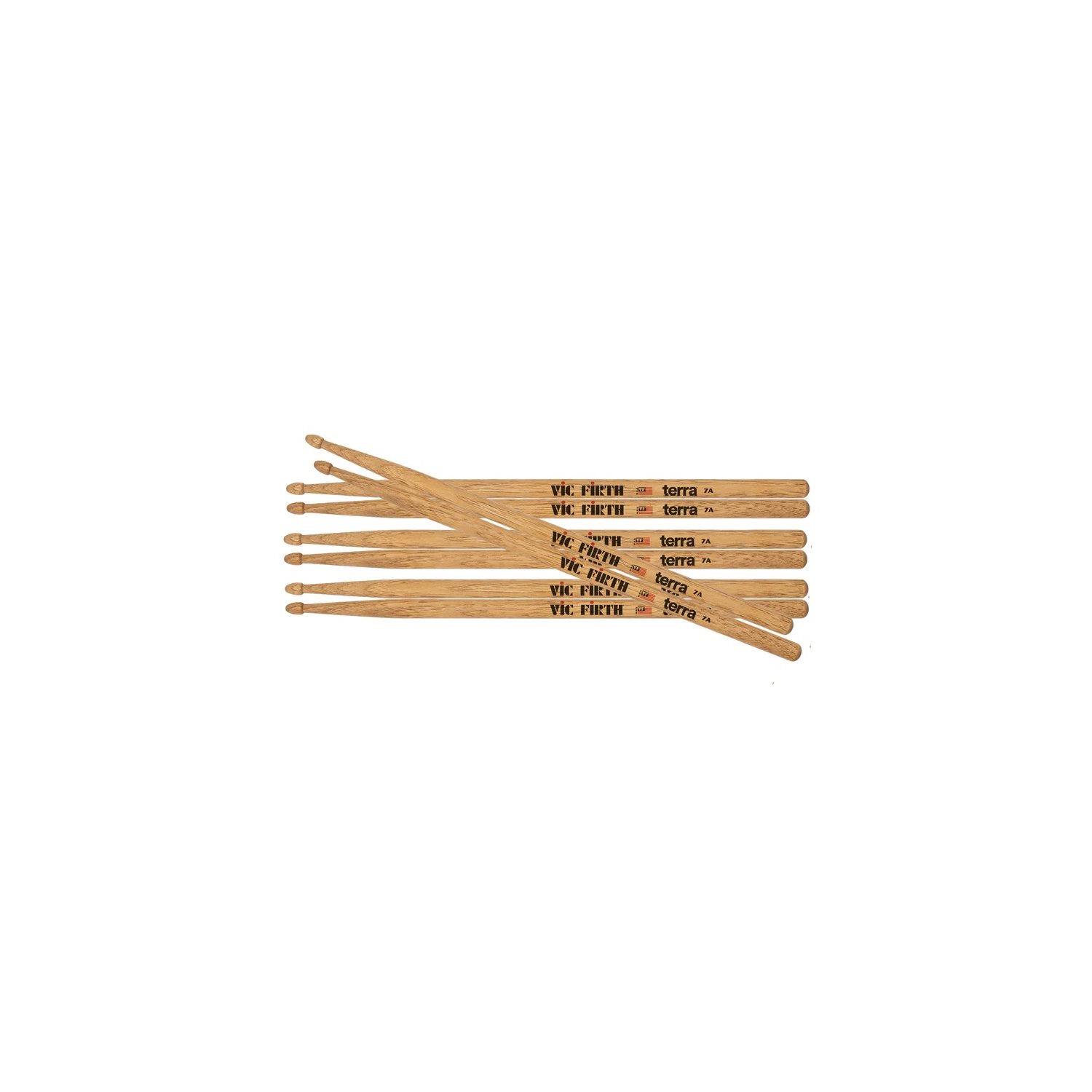 VIC FIRTH - AMERICAN CLASSIC® - 7A - TERRA SERIES - 4 pack