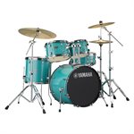 YAMAHA - Rydeen drumset 10 / 12 / 16 / 20 / snare with hardware / bench / cymbals paiste 101 - Turquoise Glitter