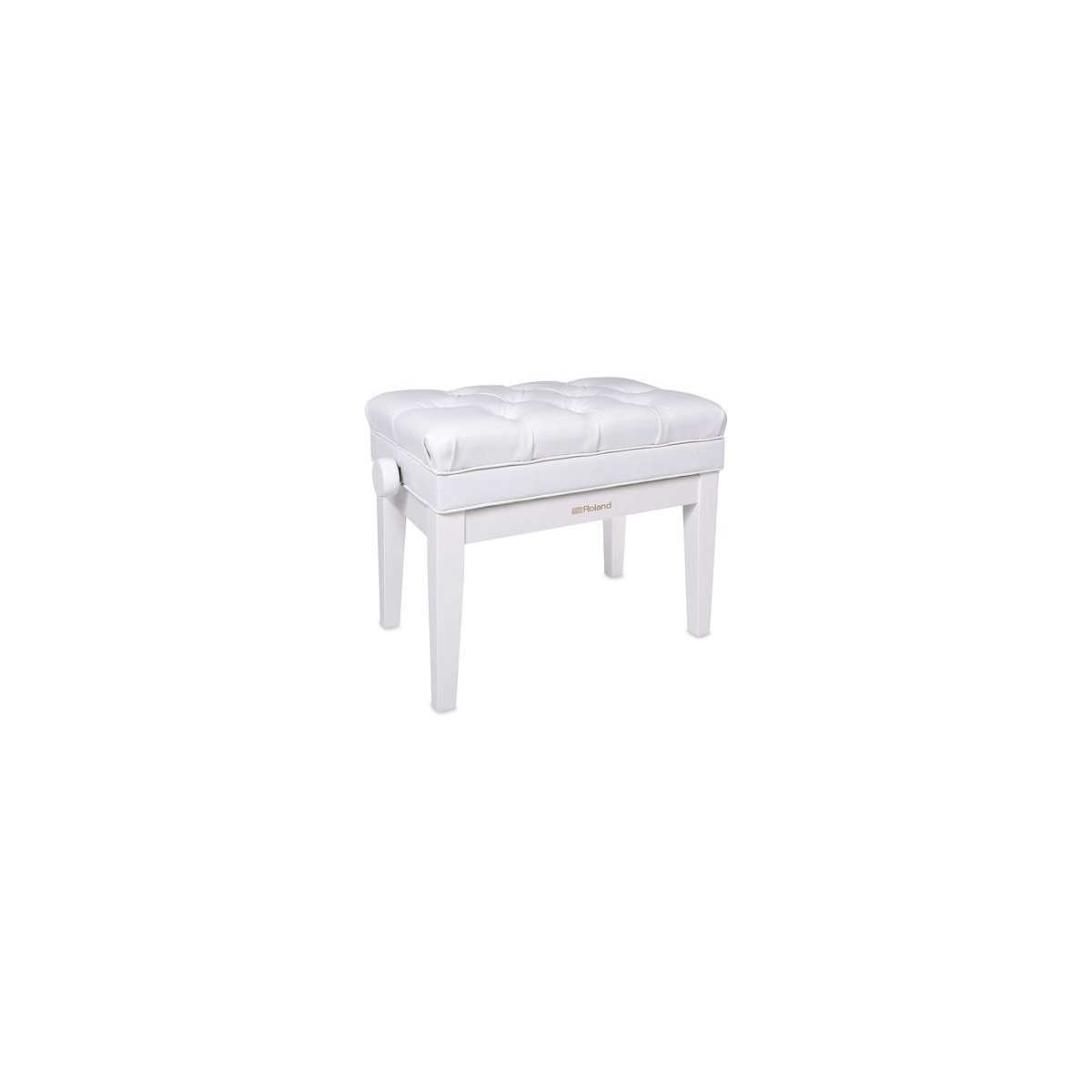 ROLAND - RPB-500PW - PIANO BENCH - ADJUSTABLE - WITH STORAGE - POLISHED WHITE