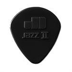 DUNLOP - 47P2-S - Médiators de guitare Black Stiffo Nylon Jazz II - ensemble de 6 pick