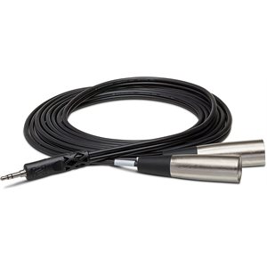 HOSA - CYX-402m - Dual XLR m to 1 / 8 TRS - 2m