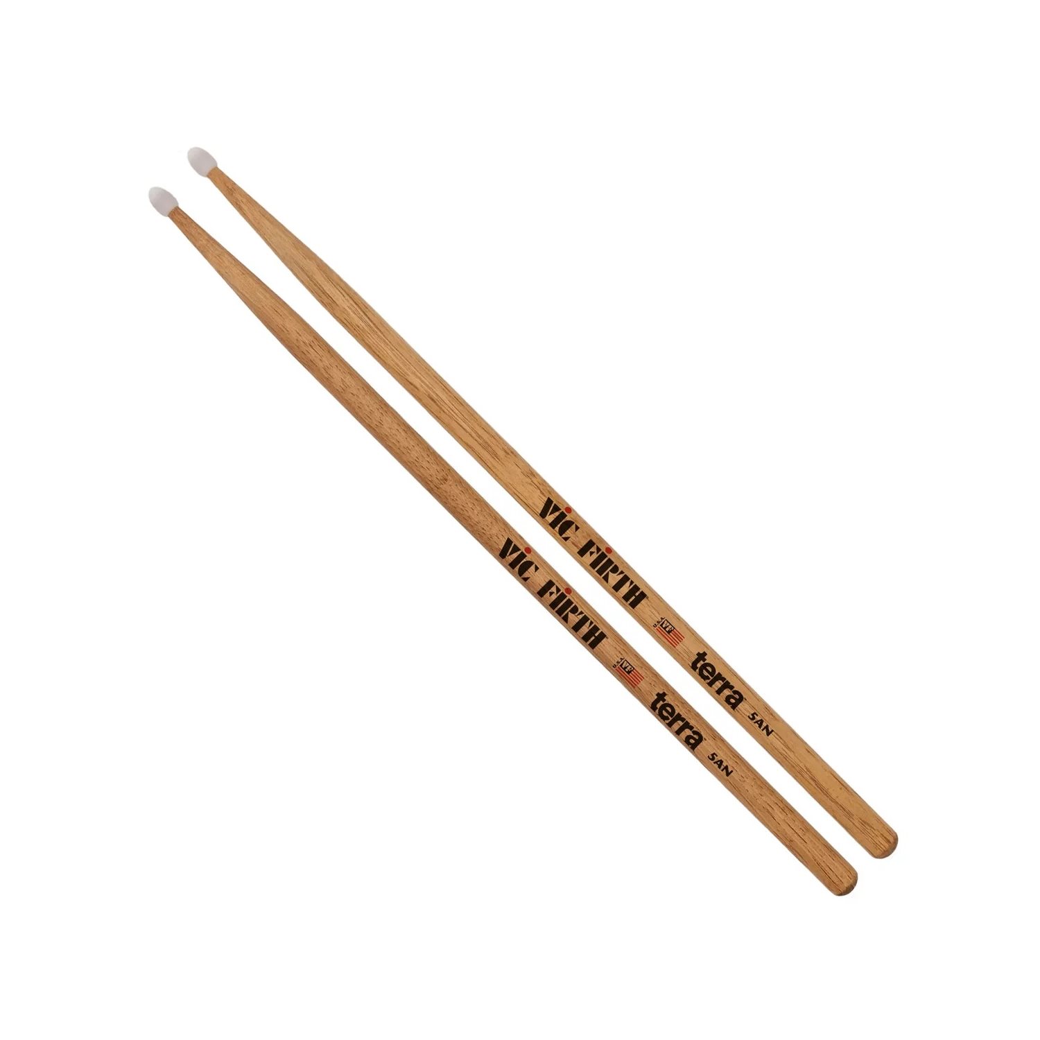 VIC FIRTH - AMERICAN CLASSIC® 5ATN BAGUETTES SÉRIE TERRA - POINTE EN NYLON