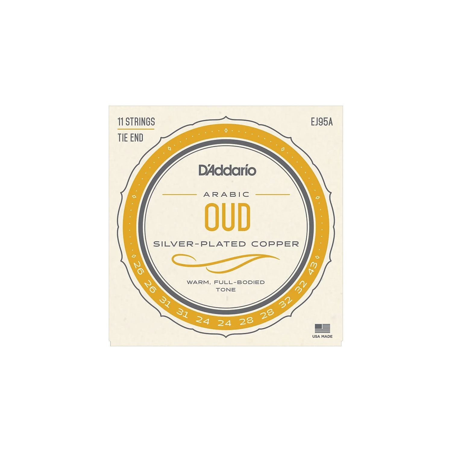 D'ADDARIO - EJ95A - Arabic Oud - Normal Tension 11-String Set