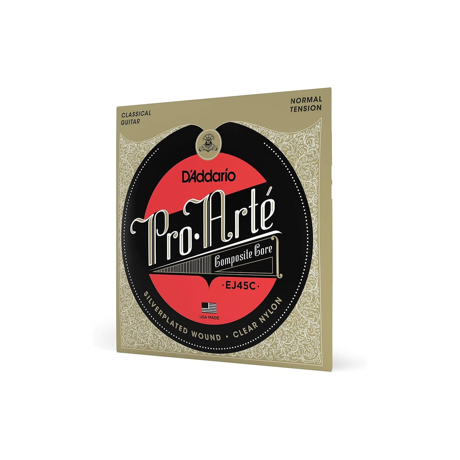 D'ADDARIO - EJ45C - Cordes pour guitare classique à centre en composite - TENSION NORMALE