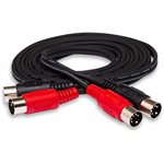 HOSA - Dual MIDI Cable Dual 5-pin - 1m