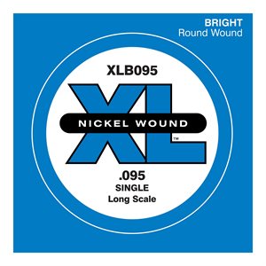 D'ADDARIO - XLB95 - Nickel Wound Bass Guitar Single String Long Scale .95