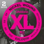 D'ADDARIO - EXL170TP - Cordes de basse électrique - Long Scale - 45-100 - 2 pack