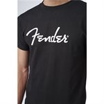 FENDER - SPAGHETTI LOGO T-SHIRT - SMALL - BLACK