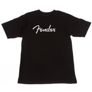 FENDER - SPAGHETTI LOGO T-SHIRT - XX LARGE - black