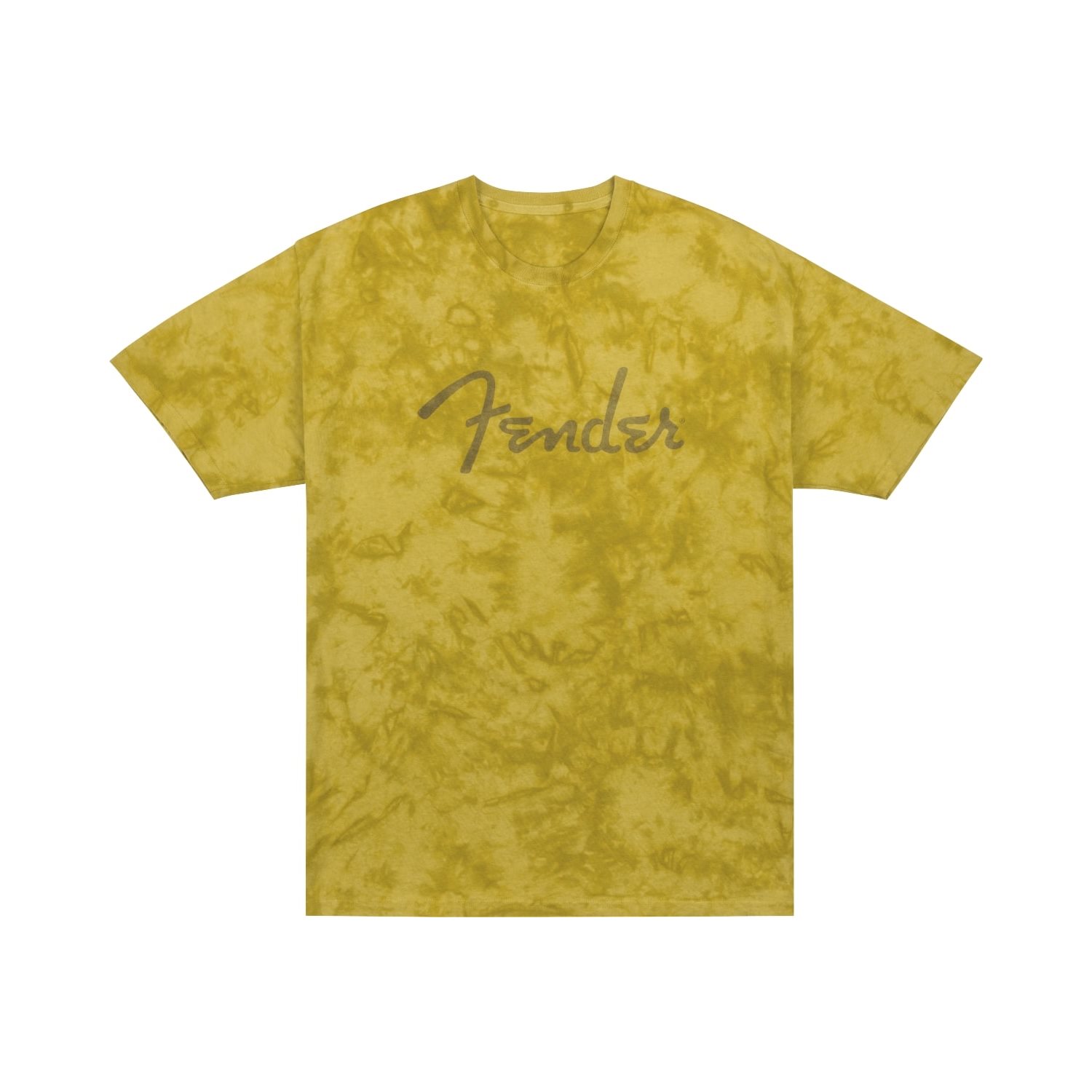 FENDER - Fender® Spaghetti Logo T-shirt Tie-Dye, moutarde, XL