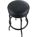 FENDER - Fender™ Tabouret de bar noir embossé avec logo, Black / Black, 30''