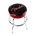 FENDER - Fender™ Red Sparkle Logo Barstool, Black / Red Sparkle, 24''