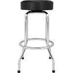 FENDER - Fender™ Custom Shop Chevron Logo Barstool, Black / Chrome - 30''