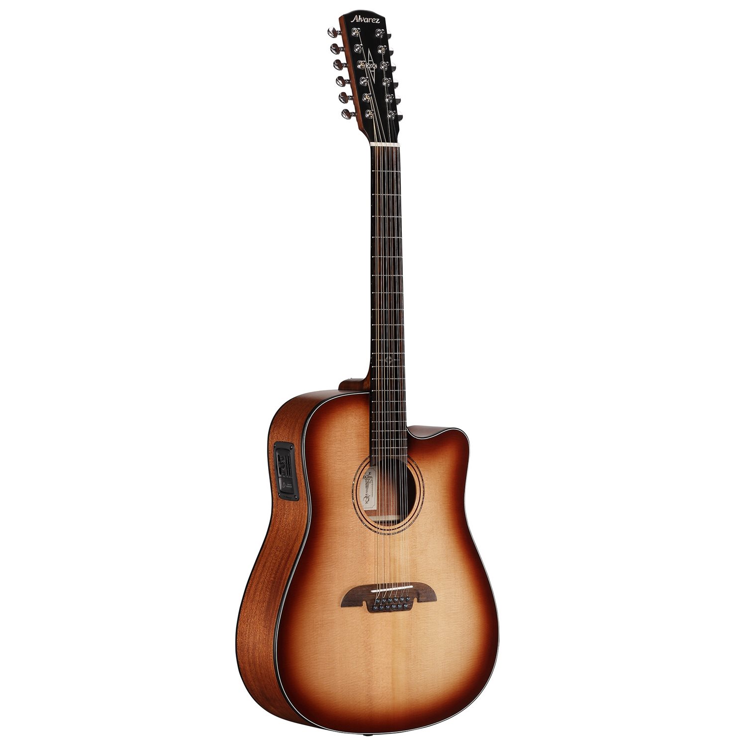 ALVAREZ - AD60-12CESHB - Guitare électro-acoustique Artist 12 cordes - Shadow Burst