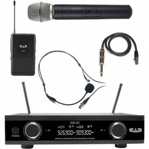 CAD - GXLD2HBAI - Digital Dual-Channel Handheld and Headset Wireless Microphone System