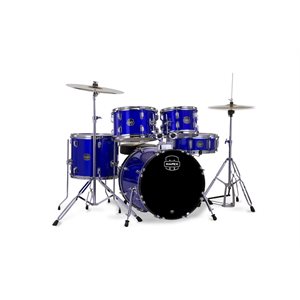 MAPEX - Ensemble de batterie Comet 5 pièces (22,10,12,16,SD) avec cymbales et quincailleries - INDIGO BLUE