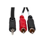 HOSA - CMR210 - 1 / 8 TRS to dual RCA Adaptor - 10ft