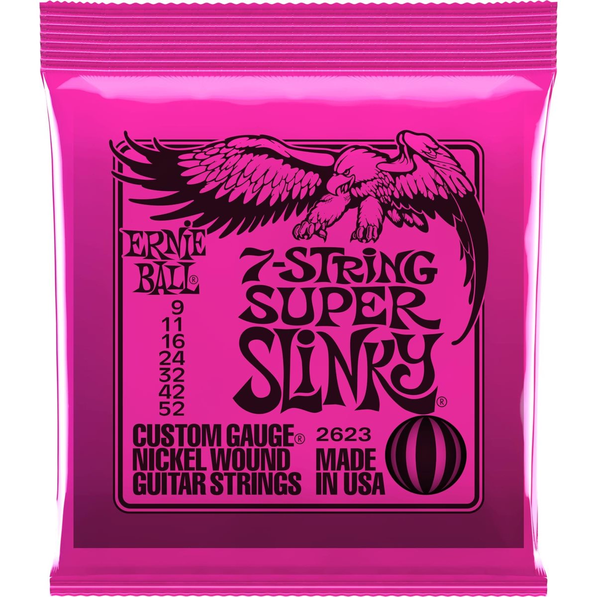 ERNIE BALL - CORDES GUITARE ÉLECTRIQUE - 7 cordes - 9-52