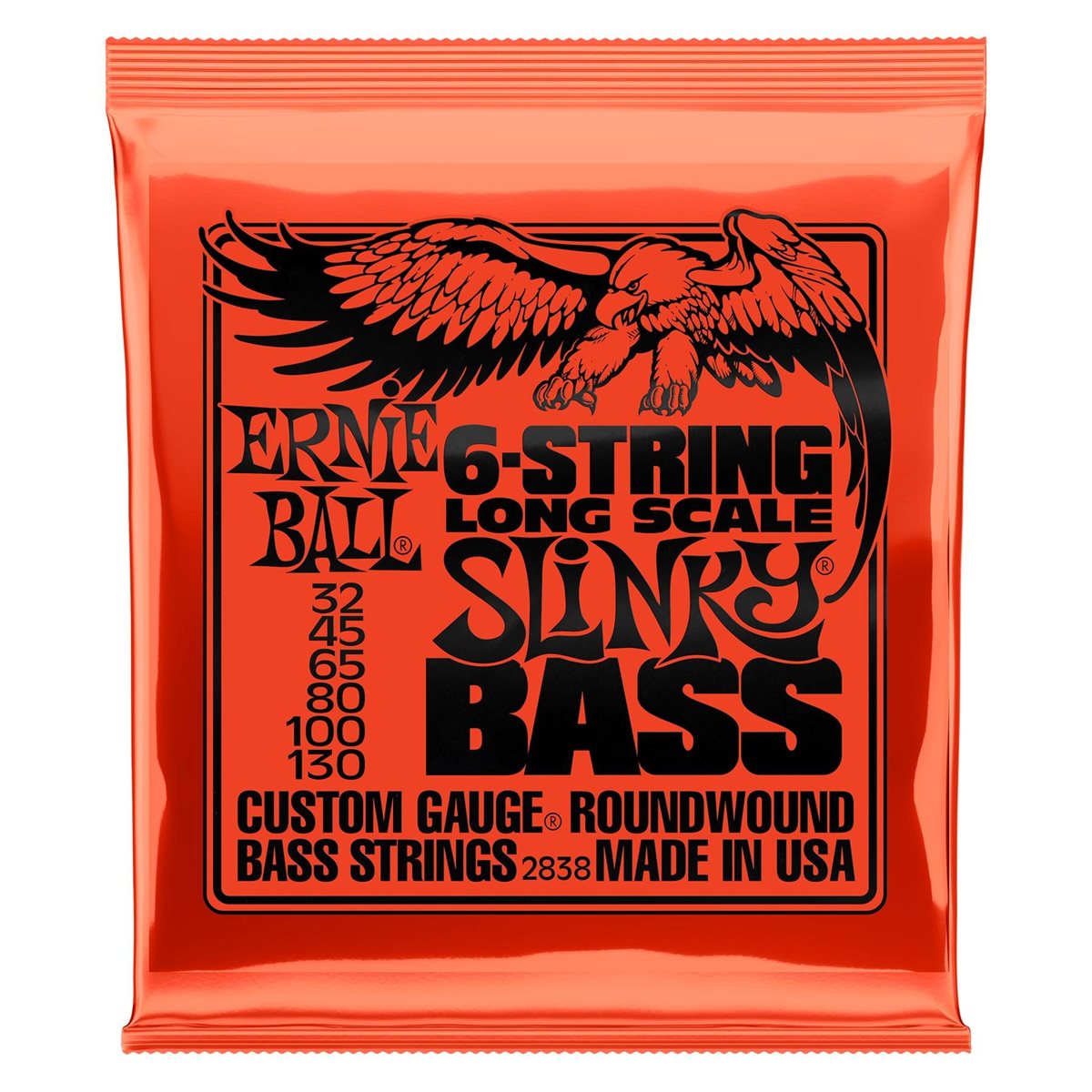 ERNIE BALL - Electric BASS STRINGS - 6-STRINGS - 32-130