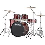 YAMAHA - RYDEEN - 5-PIECE DRUM KIT WITH HARDWARE (22,10,12,16,SNARE) - BURGUNDY GLITTER