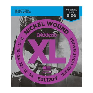 D'ADDARIO - EXL120-7 - 7-string electric guitars - 9-54