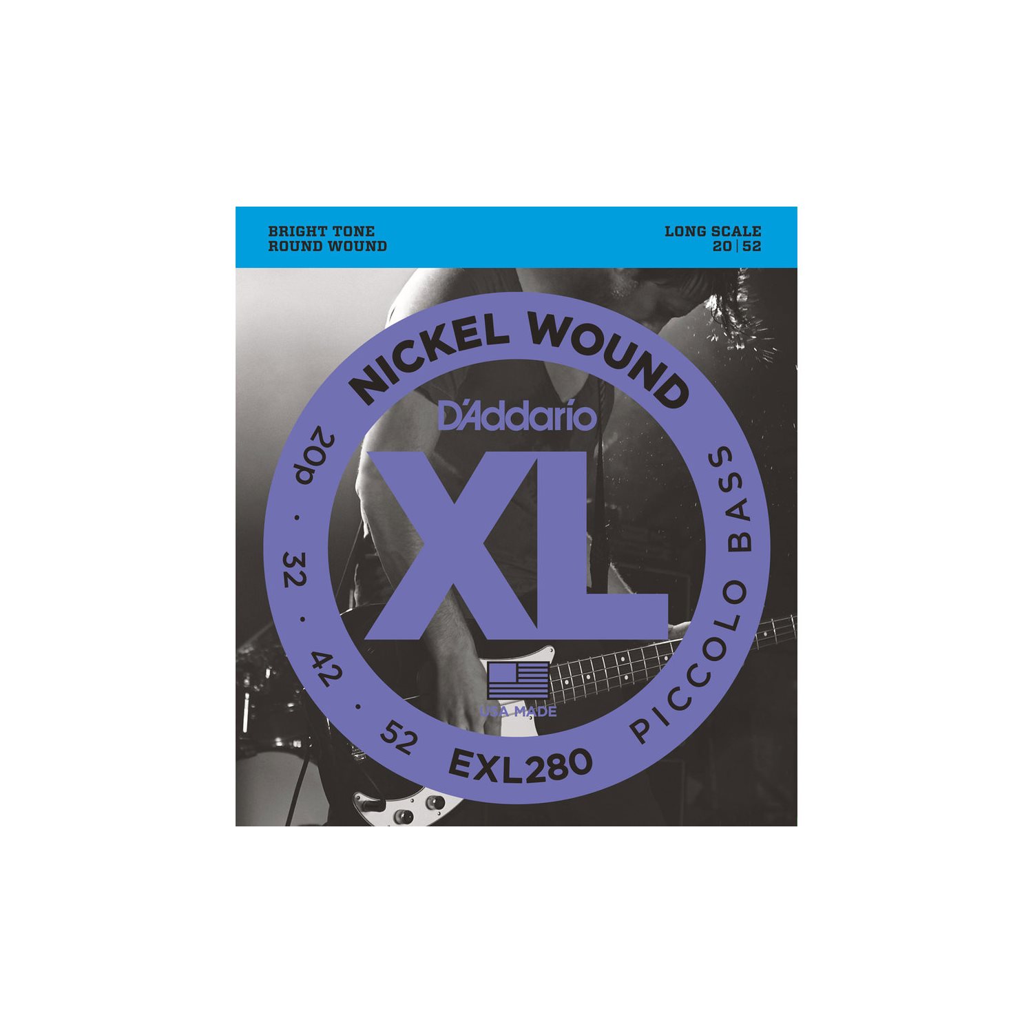 D'ADDARIO - EXL280 - Piccolo Bass Strings - Long Scale - 20-52