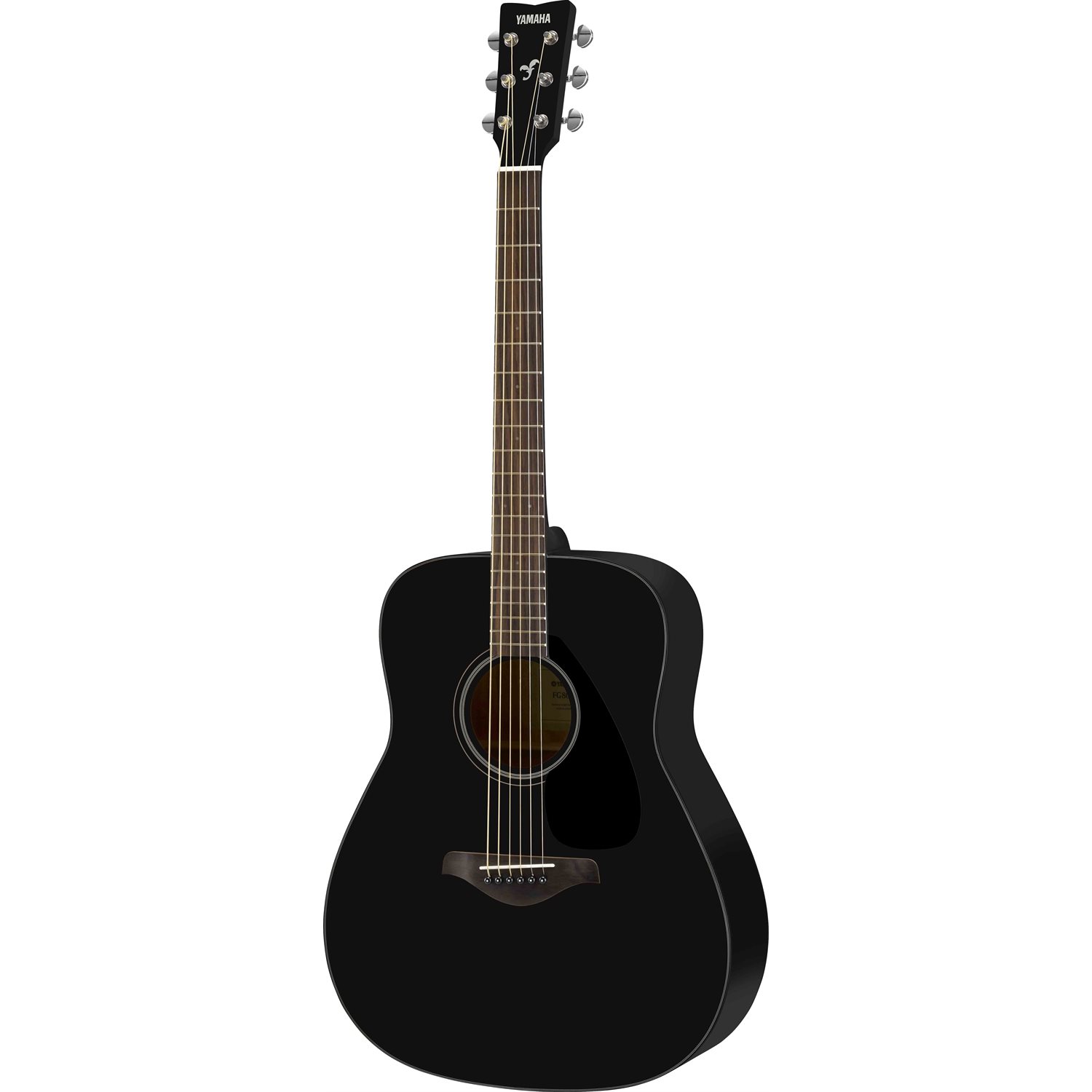 YAMAHA - FG800J - Guitare Acoustique - Dos et éclisses Nato / Acajou - Noir