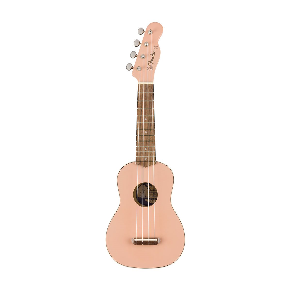 FENDER - Venice Soprano Ukulele - Walnut Fretboard - Shell Pink