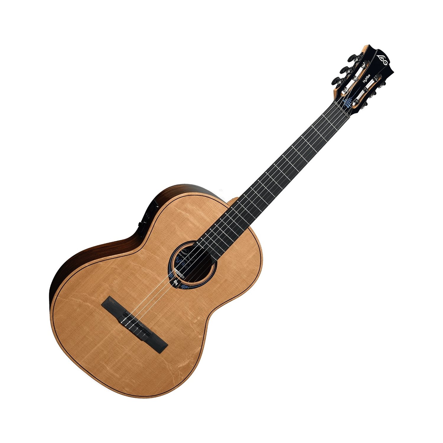 LAG - CHV30E - Hyvibe Guitare acoustique / électrique classique 4 / 4 avec étui - Naturel