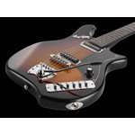 HAGSTROM - Retroscape Impala - 6 string electric guitar - BROWN BURST