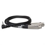 HOSA - CYX-402F - Dual XLR F to 1 / 8 TRS - 2ft