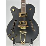 GRESTCH - G5191BK Tim Armstrong Signature Electromatic® Hollow Body, Gold Hardware - gauchère - Flat Black - Y2022 - n / s : KS21123384