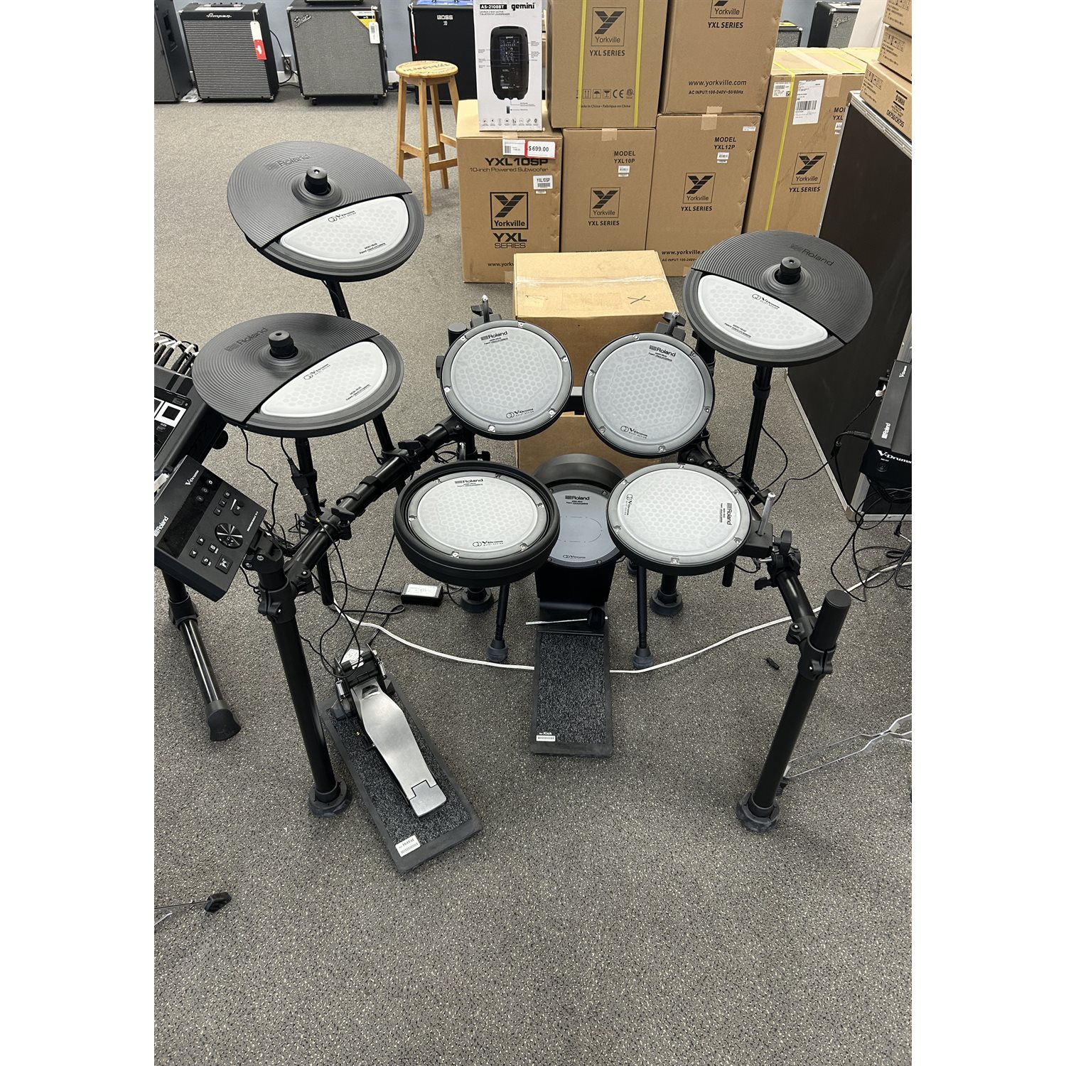 ROLAND - VQD106 - Batterie électronique silencieuse V-Drums 5 pièces - demo