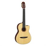 YAMAHA - NCX5 - Guitare électro-acoustique à cordes en nylon en bois massif avec CUTAWAY - naturel