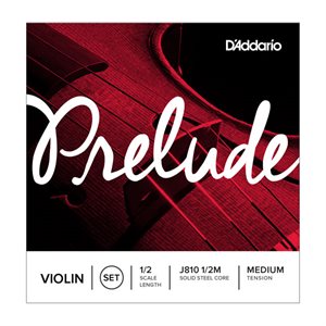 D'ADDARIO - J810-1 / 2 - Prelude Violin String Set - 1 / 2 Scale - Medium Tension