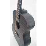 JAY TURSER - JTA54F-LX-BLACK - Full-Size Folk HPL Acoustic Guitar - Quilted Satin Black