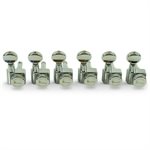 KLUSON - KCDFL-6B-C - 6 In Line Locking Contemporary Diecast Series 2 Pin Tuning Machines - chrome