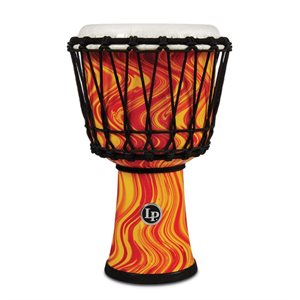 LP - LP1607OM - 7-INCH ROPE TUNED CIRCLE DJEMBE WITH PERFECT-PITCH HEAD - Orange Marble