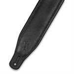 LEVY'S - M26GP-BLK-BLK - 3.25'' Black Garment Leather Guitar Strap