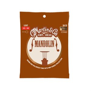 MARTIN - M470 - Mandolin Strings Phosphor Bronze - light