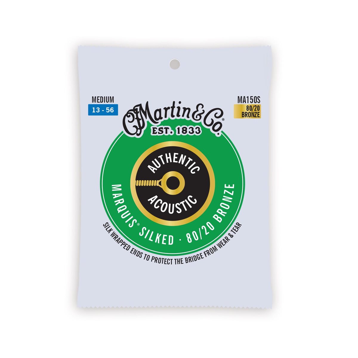 MARTIN - ma150s - Martin® Authentic Acoustic® Marquis® Silked strings - 80 / 20 - 13-56