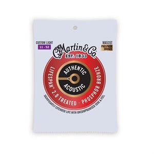 MARTIN - MA535T - acoustic guitar strings - PHOSPHOR BRONZE - 11-52