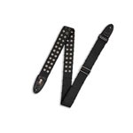 LEVY'S - MC8TWEY-BLK - 2'' Wide Black Cotton Guitar Strap